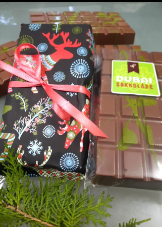 Karácsonyi Dubai táblás csokoládé 230 g